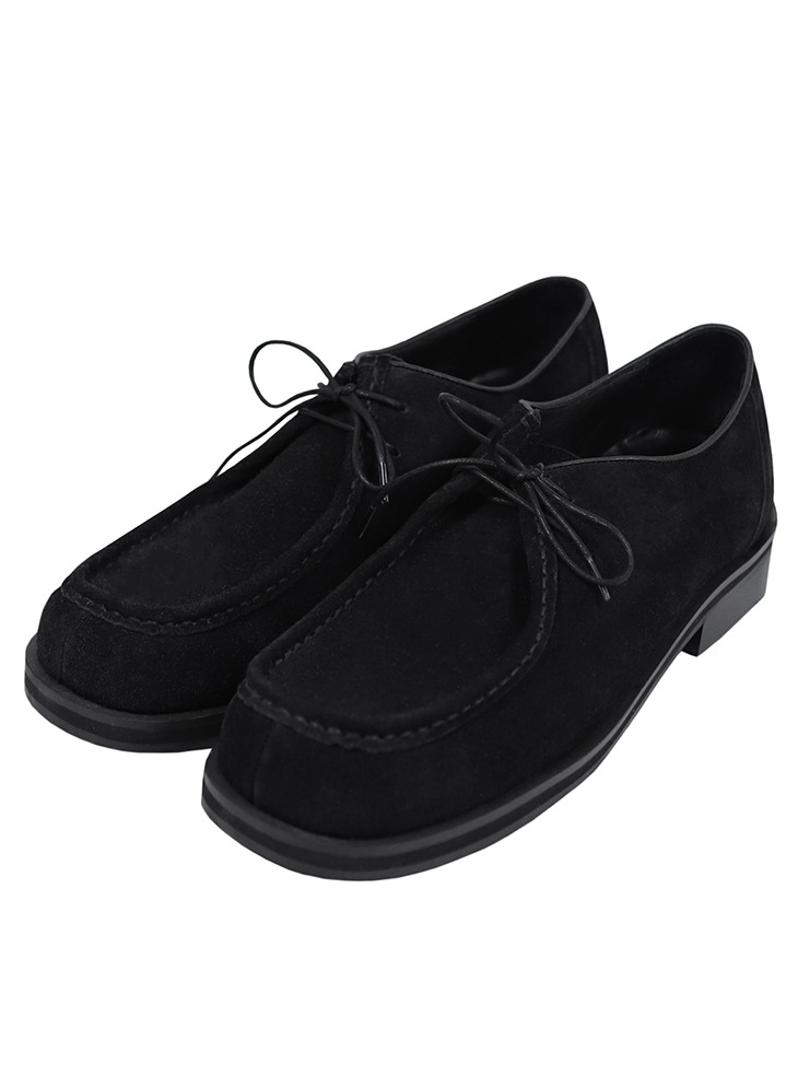SUEDE WALLABY MOC SHOES [BLACK]